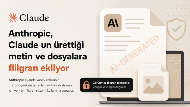 Anthropic, Claude’un ürettiği metin ve dosyalara filigran ekliyor